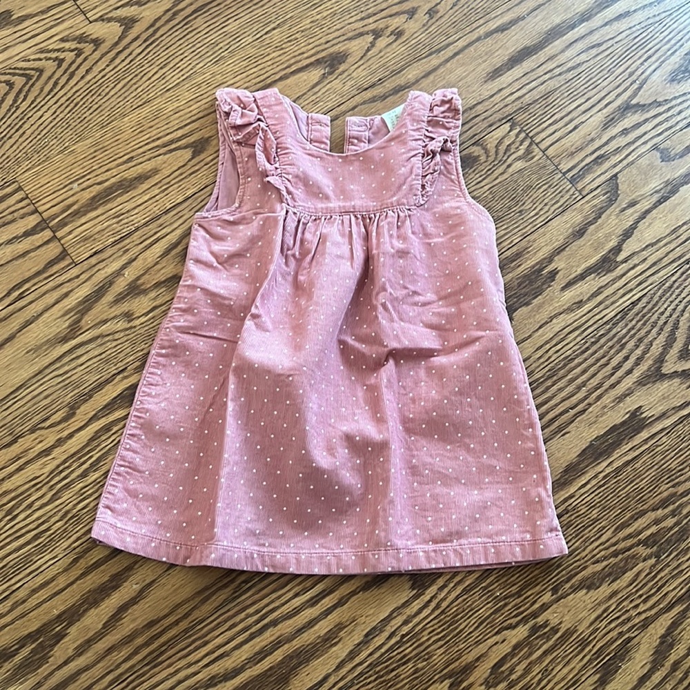 H&M Lightweight Corduroy Sleeveless Dress 12M
